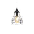 Set of 2 Metal Cage Hanging Lamps