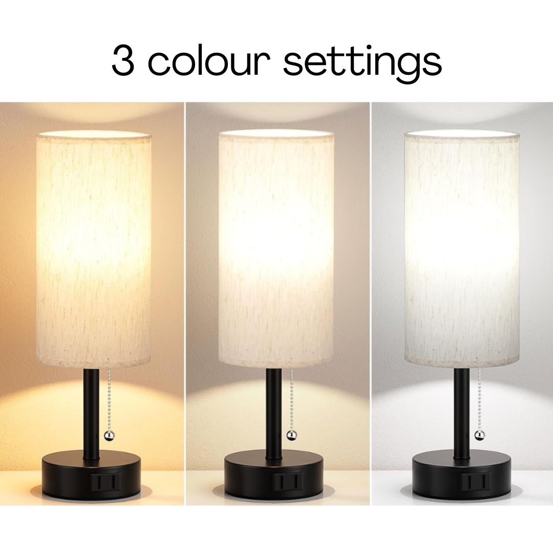Classic Bedside Table Lamp Set