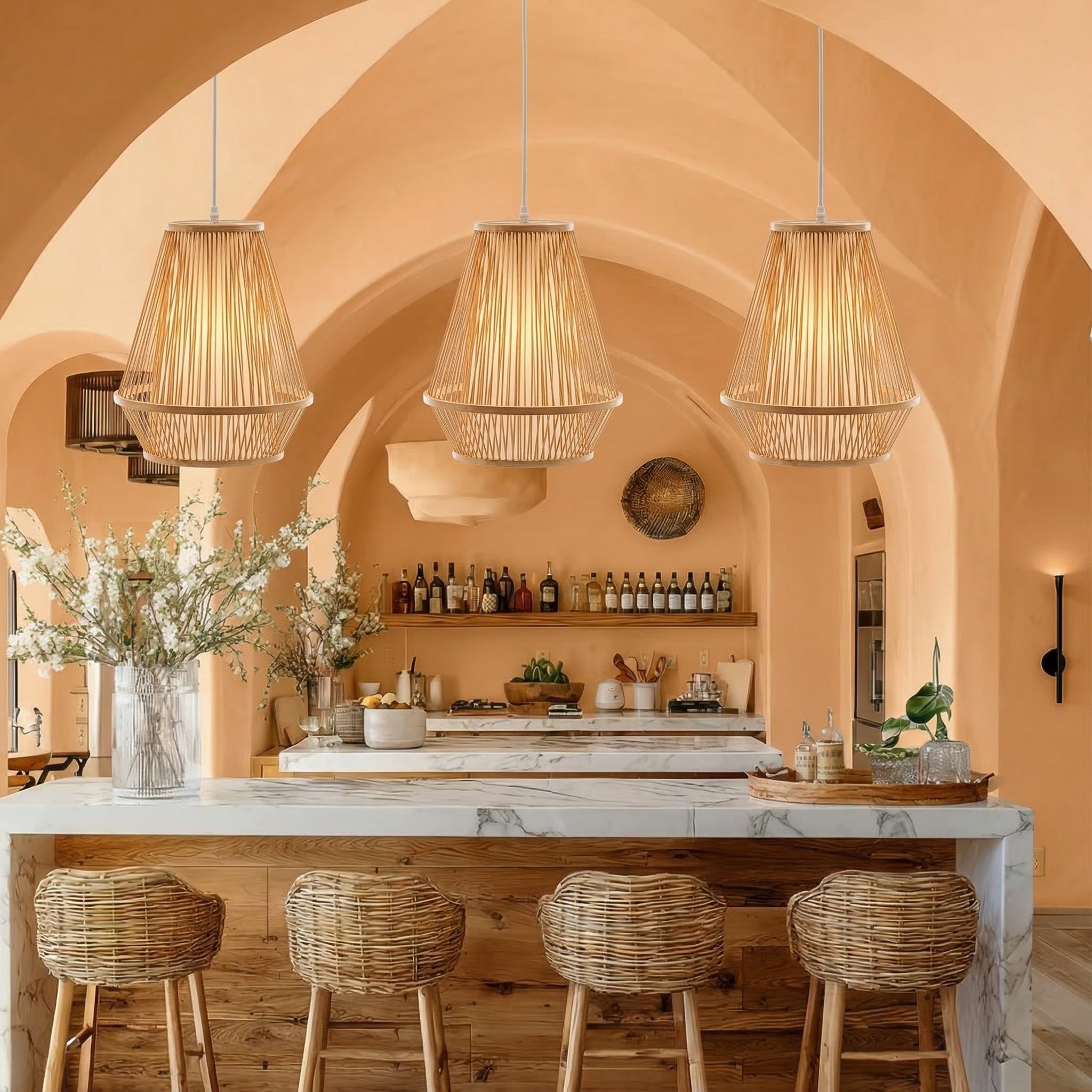 Bamboo Empire Pendant Light