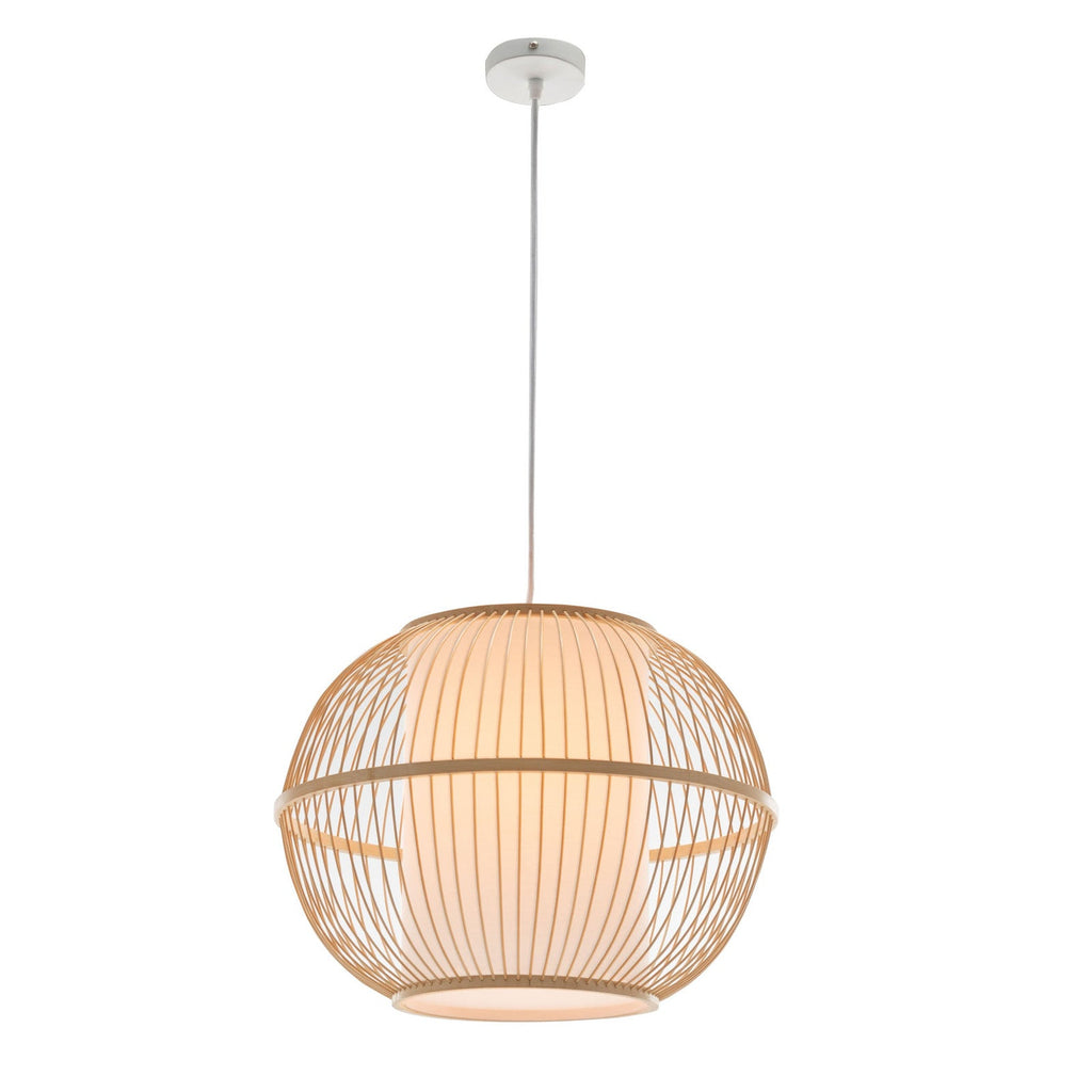 Bamboo Sphere Pendant Lamp