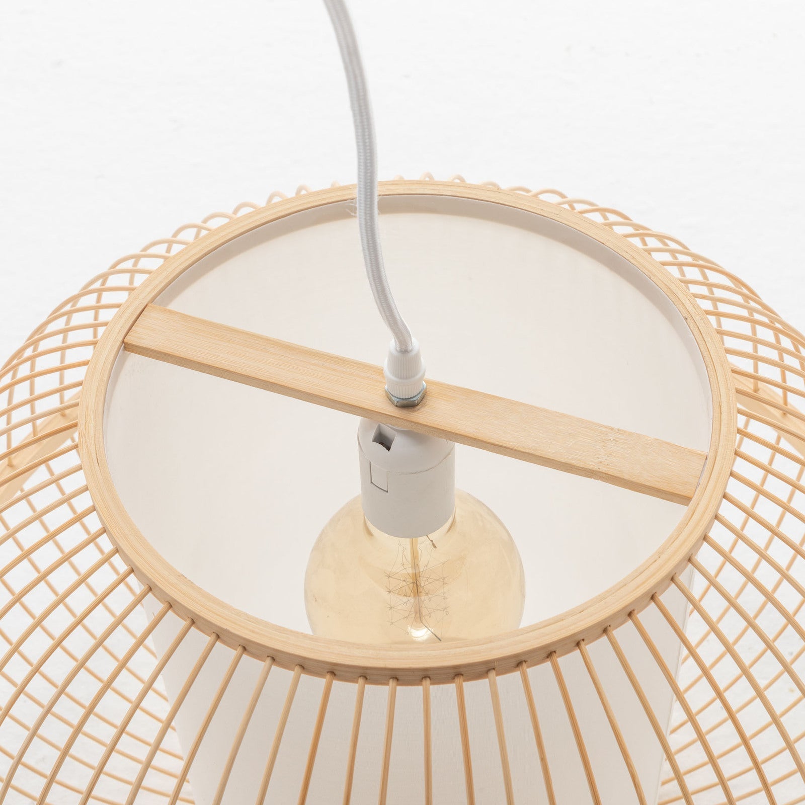 Bamboo Sphere Pendant Lamp