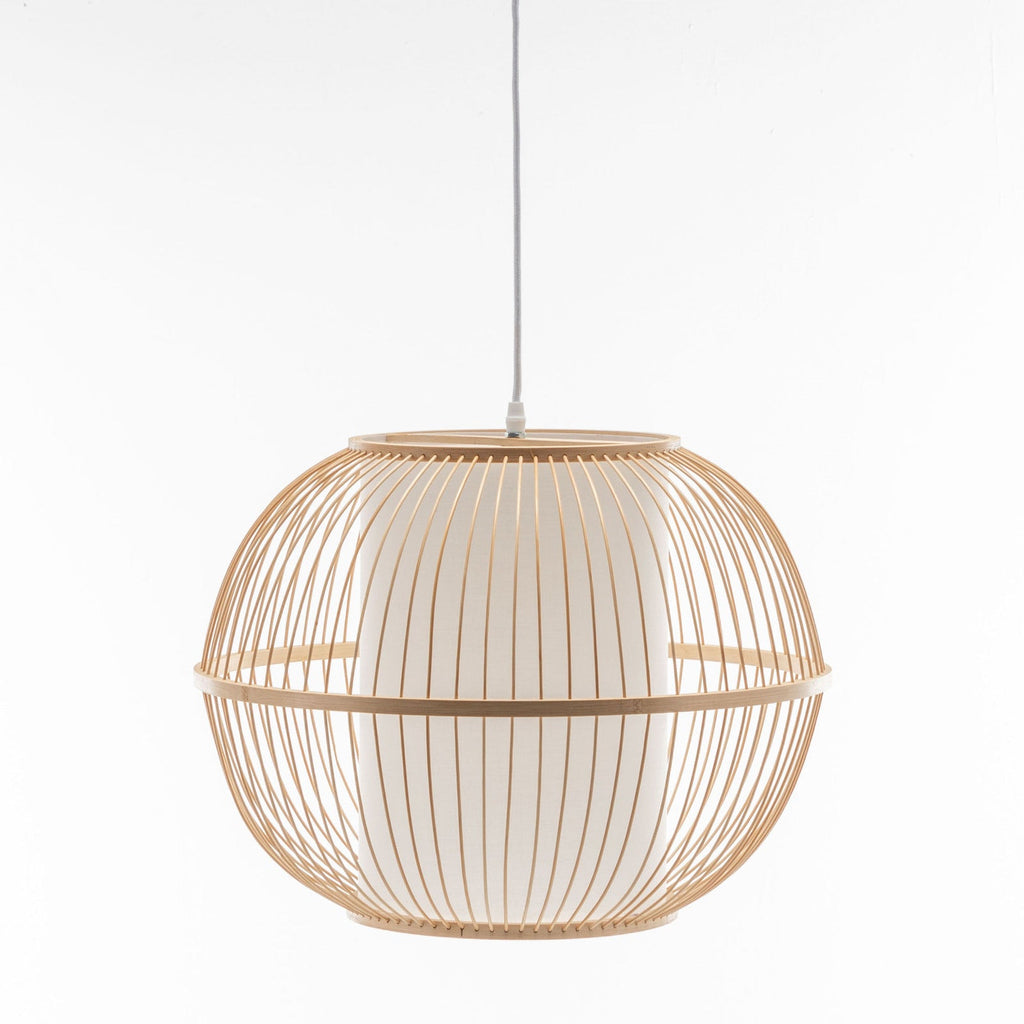 Bamboo Sphere Pendant Lamp