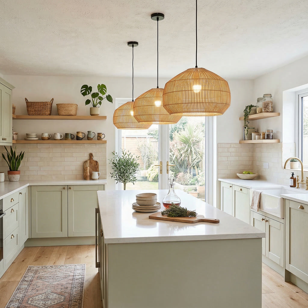 Solara Sphere Bamboo Pendant Light