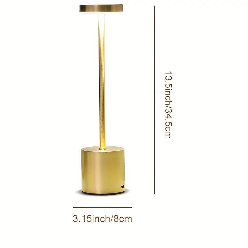 Gold Wireless Touch Table Lamp