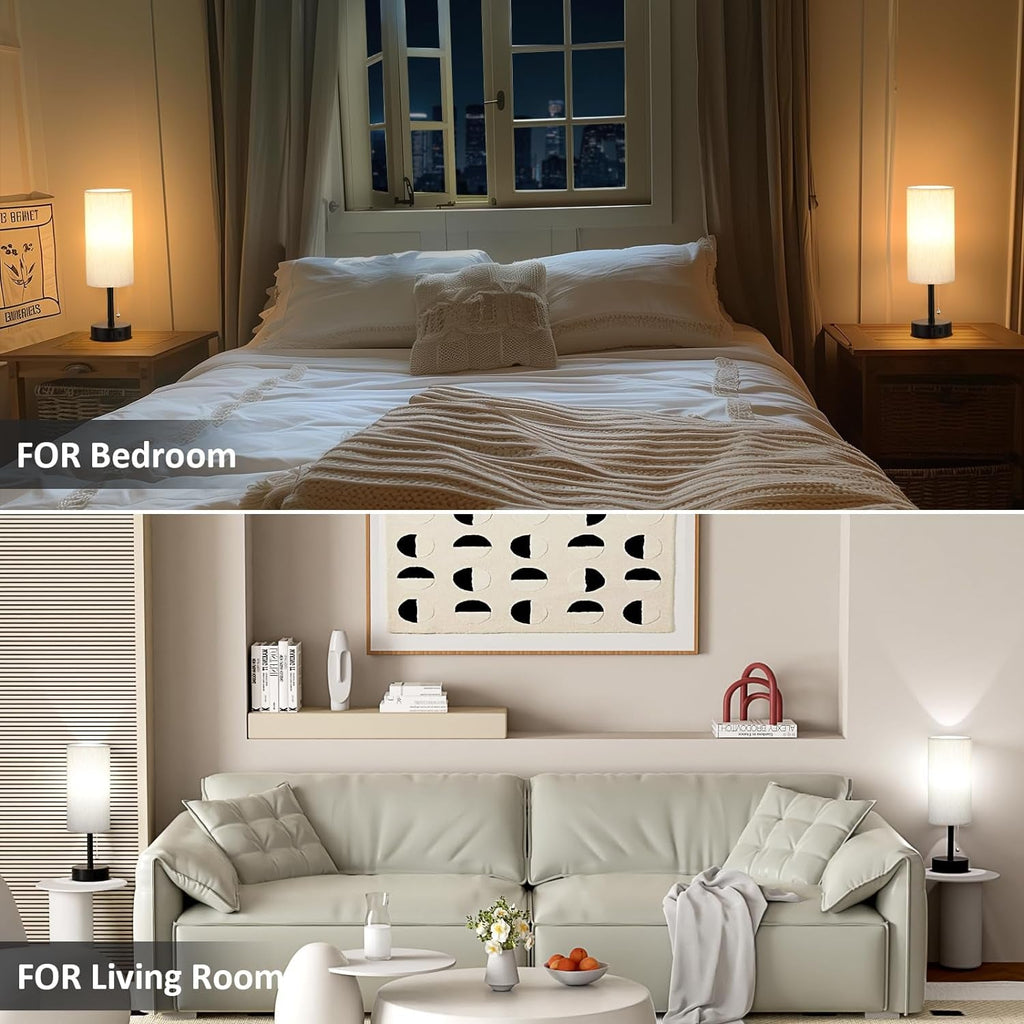 Classic Bedside Table Lamp Set