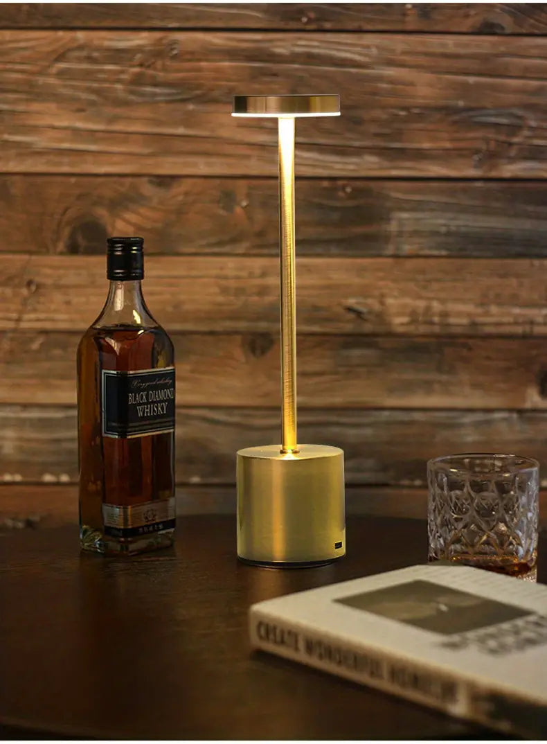 Gold Wireless Touch Table Lamp
